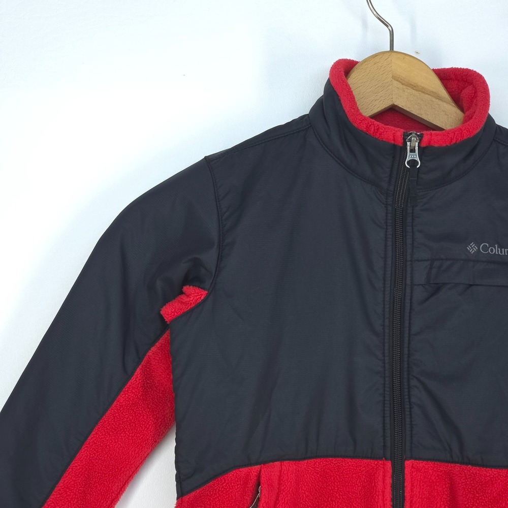 Columbia Steens Mt II Overlay Fleece Jacket Boys Small (8) Full Zip Cozy Warm - Picture 11 of 16